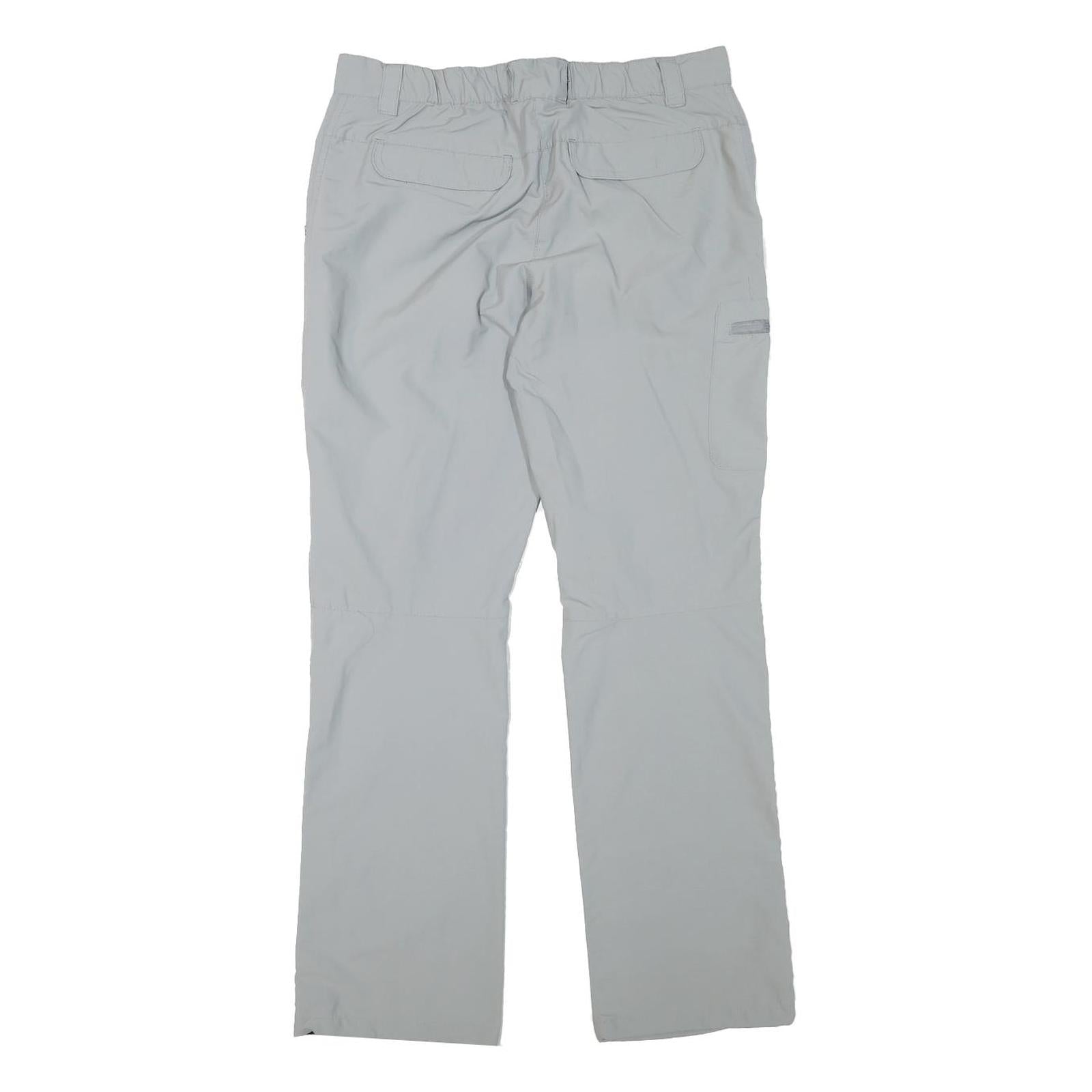 CRIVIT Womens Polyester Blend Light Grey Regular Fit Straight Leg Trousers W30