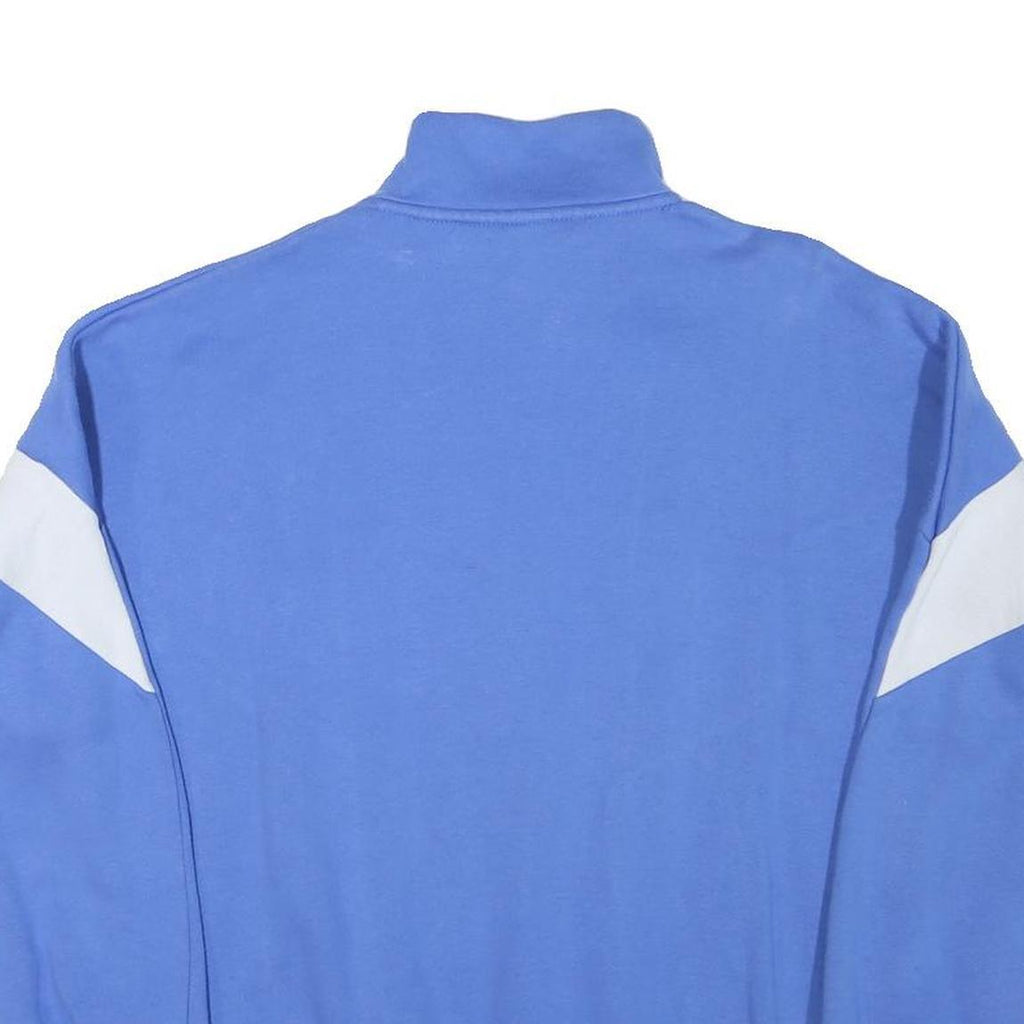 KELLY Womens Blue & White Zip Cotton Blend Casual Jacket S Sporty Track Style