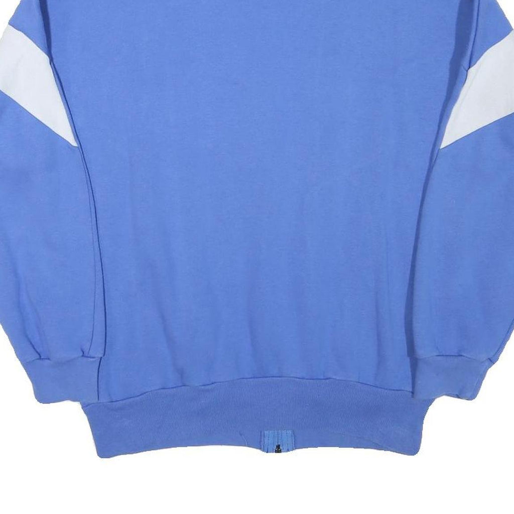 KELLY Womens Blue & White Zip Cotton Blend Casual Jacket S Sporty Track Style