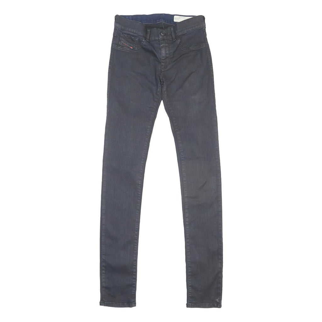 DIESEL Womens Jeans Blue Slim Skinny Denim Dark W25 L32 Zip Cotton Blend
