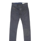 DIESEL Womens Jeans Blue Slim Skinny Denim Dark W25 L32 Zip Cotton Blend
