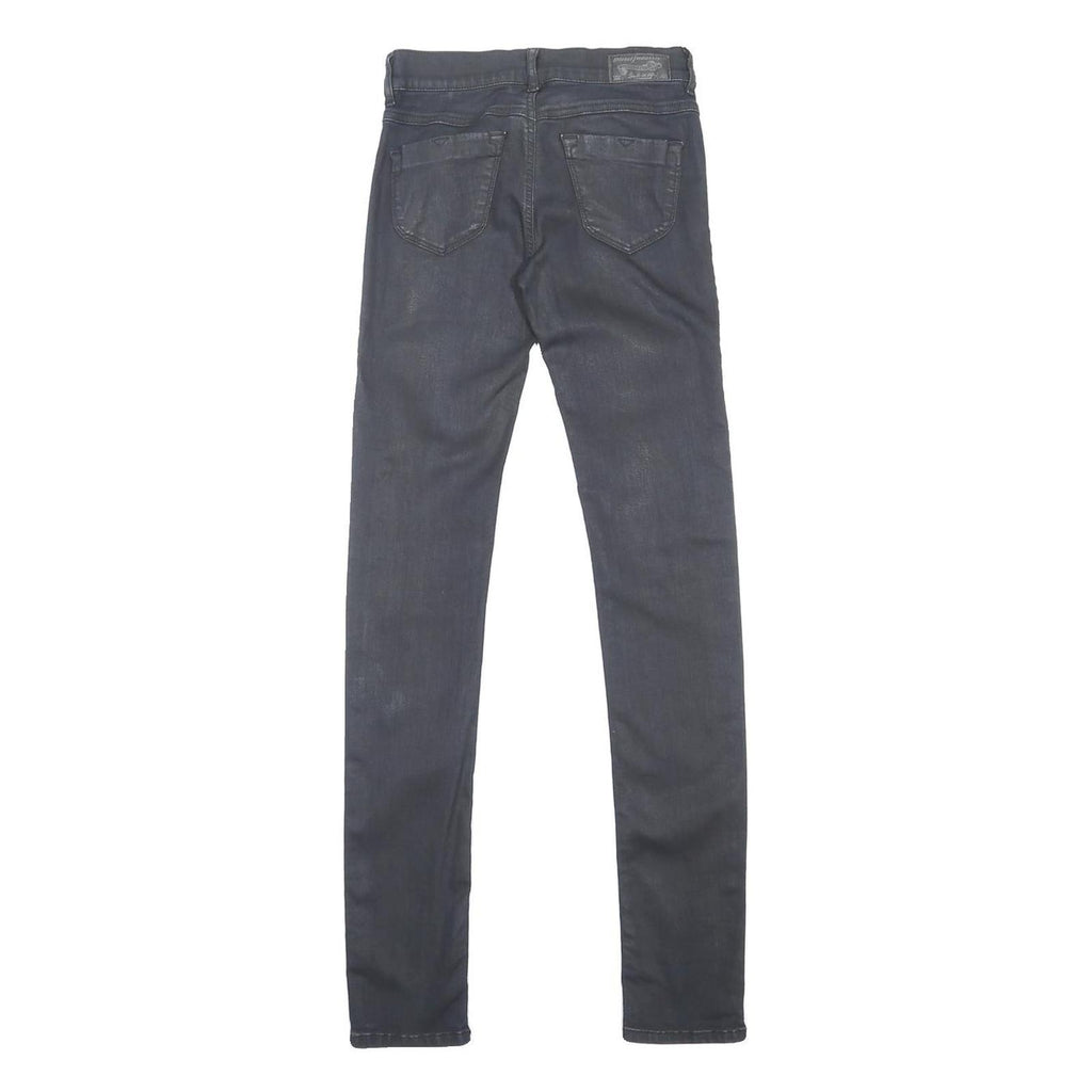 DIESEL Womens Jeans Blue Slim Skinny Denim Dark W25 L32 Zip Cotton Blend