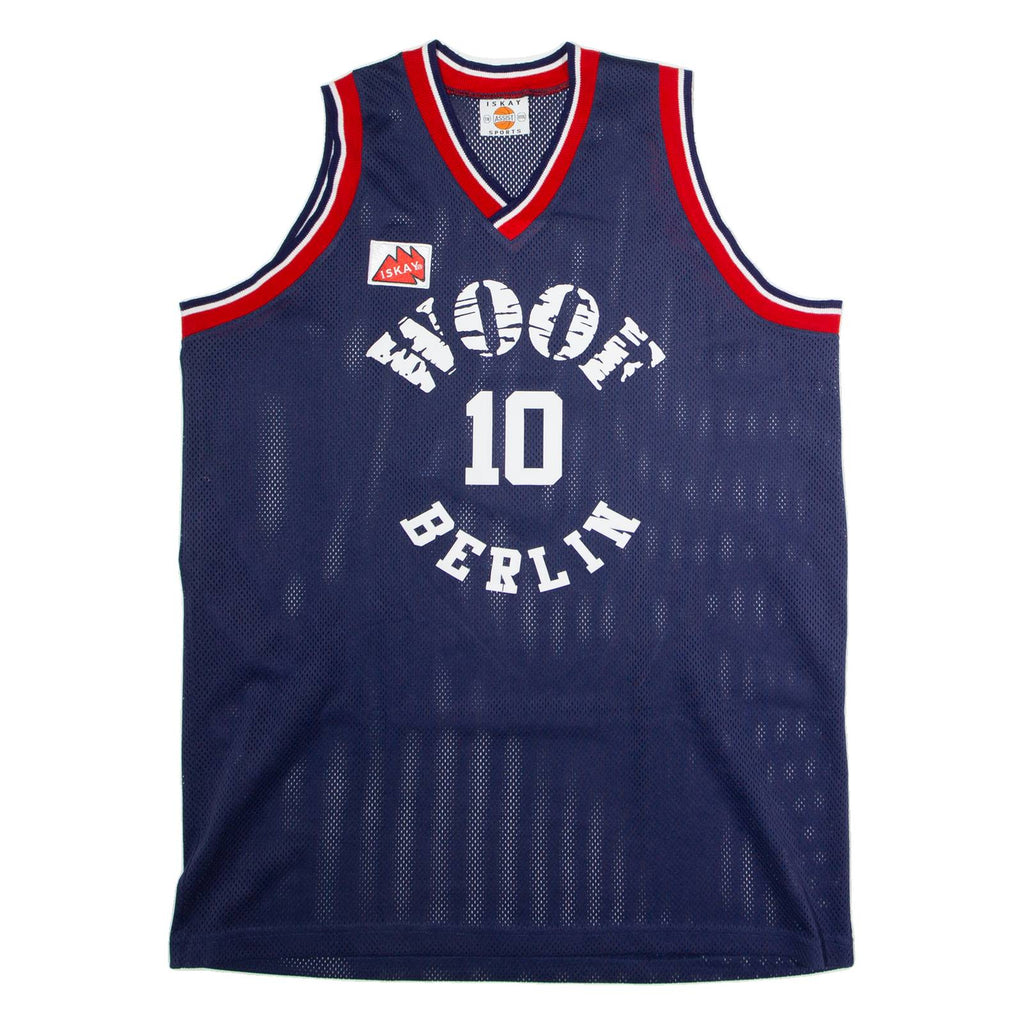 ISKAY SPORTS Woof Berlin #10 Basketball Mens Jersey Blue Sleeveless 90s 3XL