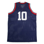 ISKAY SPORTS Woof Berlin #10 Basketball Mens Jersey Blue Sleeveless 90s 3XL