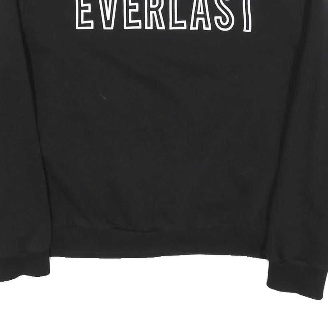 EVERLAST Womens Black Crew Neck M Sweatshirt Cotton Blend Casual Fit