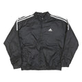 ADIDAS Womens Black Jacket M Polyester Blend Zip Plain Casual Sportswear