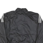 ADIDAS Womens Black Jacket M Polyester Blend Zip Plain Casual Sportswear