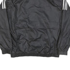 ADIDAS Womens Black Jacket M Polyester Blend Zip Plain Casual Sportswear