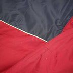 CHAPS RALPH LAUREN Mens Red & Navy Zip Jacket L Polyester Blend Colourblock