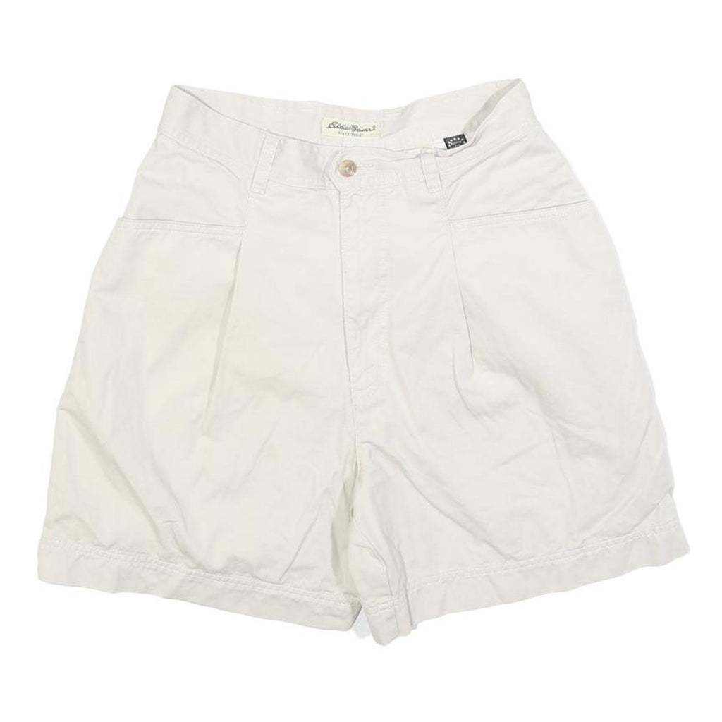 EDDIE BAUER Womens Cotton White Casual Shorts XS W26 Summer Style