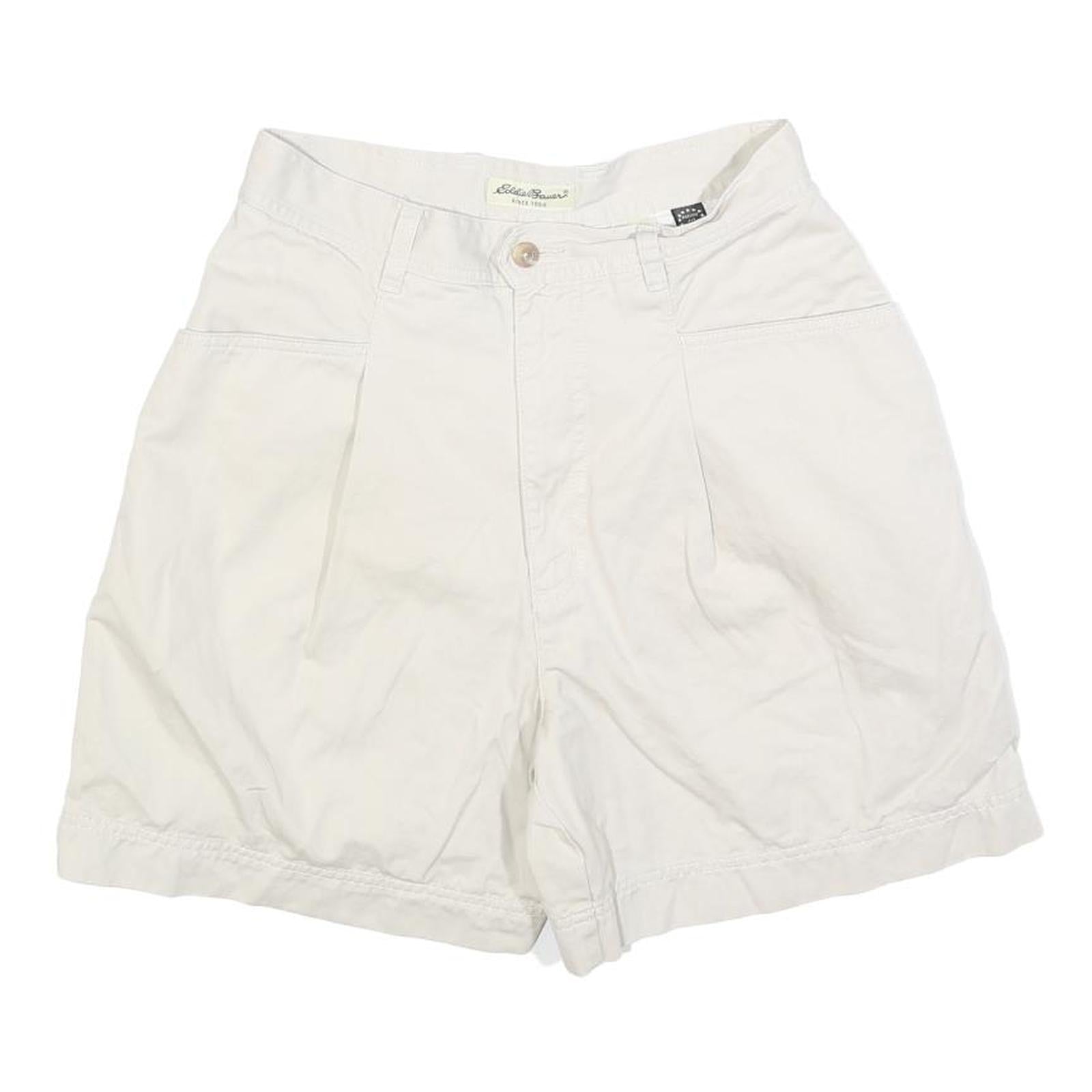 EDDIE BAUER Womens Cotton White Casual Shorts XS W26 Summer Style