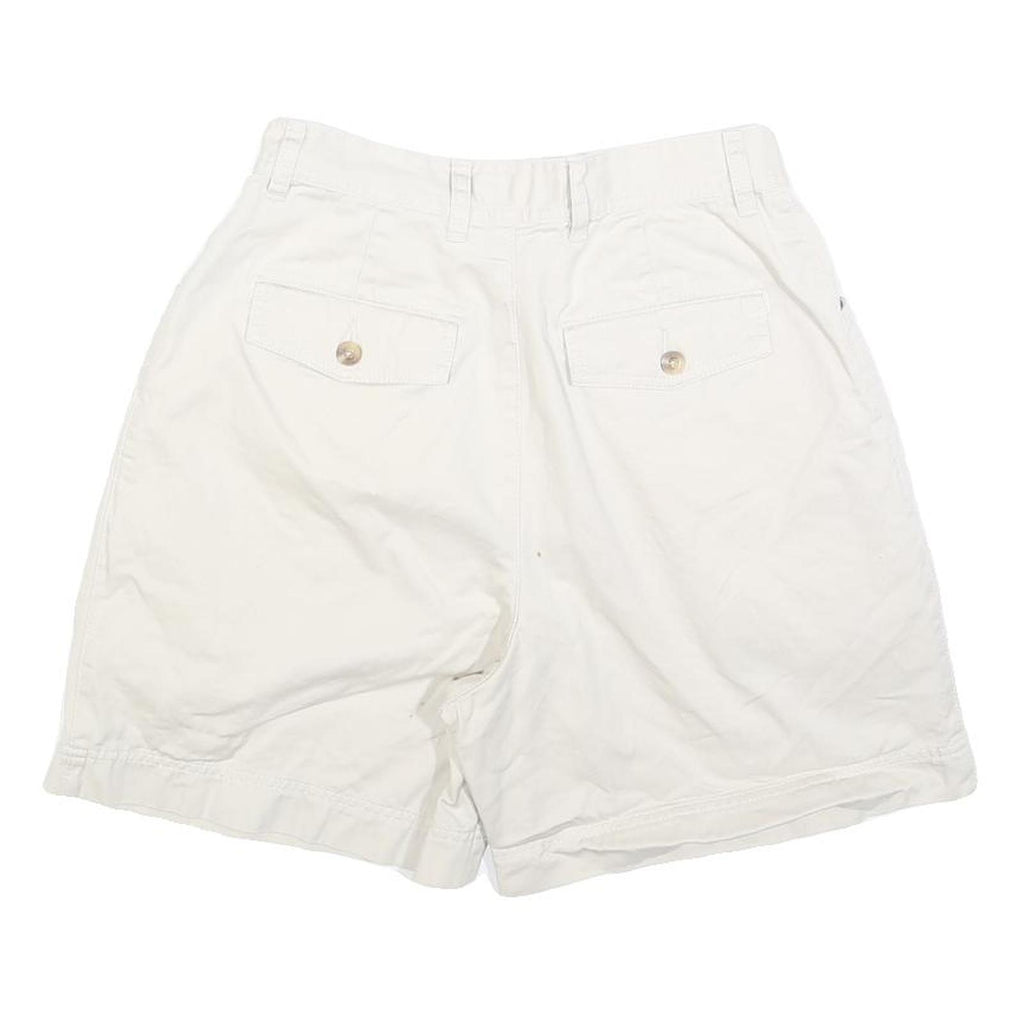 EDDIE BAUER Womens Cotton White Casual Shorts XS W26 Summer Style