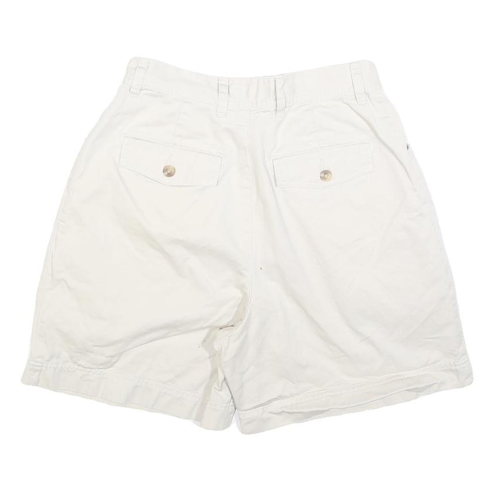 EDDIE BAUER Womens Cotton White Casual Shorts XS W26 Summer Style