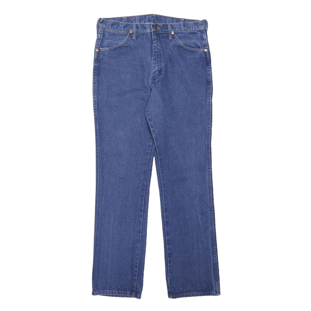 WRANGLER Mens Jeans Blue Regular Straight Denim Medium W34 L31 Classic Style