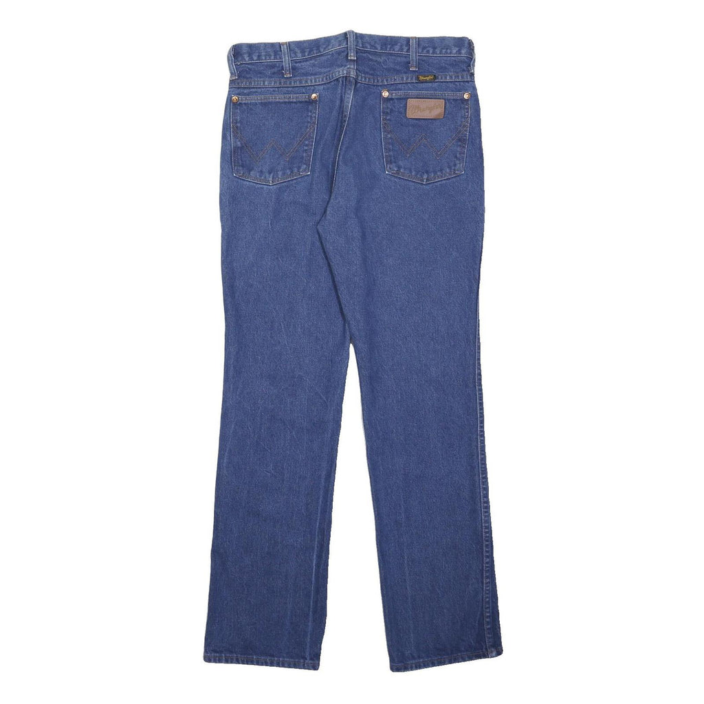 WRANGLER Mens Jeans Blue Regular Straight Denim Medium W34 L31 Classic Style