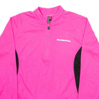 MUDDYFOX Cycling Womens Jersey Pink Long Sleeve 1/2 Zip UK 10