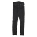 LEVI'S Womens Slim Black Denim Slim Jeans Zip W27 L28 Stylish Fitted