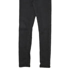 LEVI'S Womens Slim Black Denim Slim Jeans Zip W27 L28 Stylish Fitted