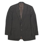 LAUREN RALPH LAUREN Mens Black Pinstripe Wool Jacket L Button Formal Tailored