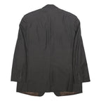 LAUREN RALPH LAUREN Mens Black Pinstripe Wool Jacket L Button Formal Tailored