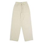 LA SHADY Mens Corduroy Trousers Beige Regular Straight W24 L28