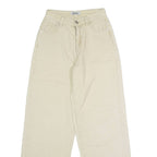LA SHADY Mens Corduroy Trousers Beige Regular Straight W24 L28