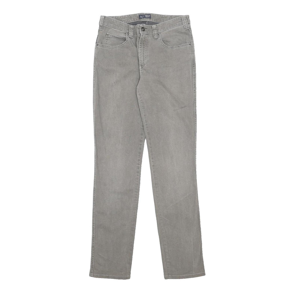 ARMANI JEANS Womens Grey Slim Skinny Denim Medium W30 L32 Zip Cotton Blend