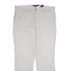 TOMMY HILFIGER Mens Cotton Beige Regular Straight Trousers W38 L30 Casual