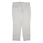 TOMMY HILFIGER Mens Cotton Beige Regular Straight Trousers W38 L30 Casual