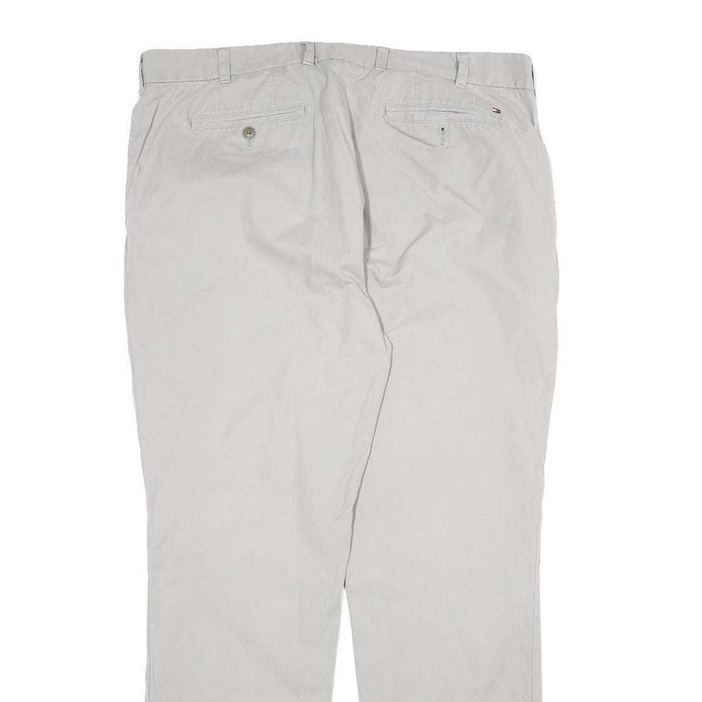 TOMMY HILFIGER Mens Cotton Beige Regular Straight Trousers W38 L30 Casual