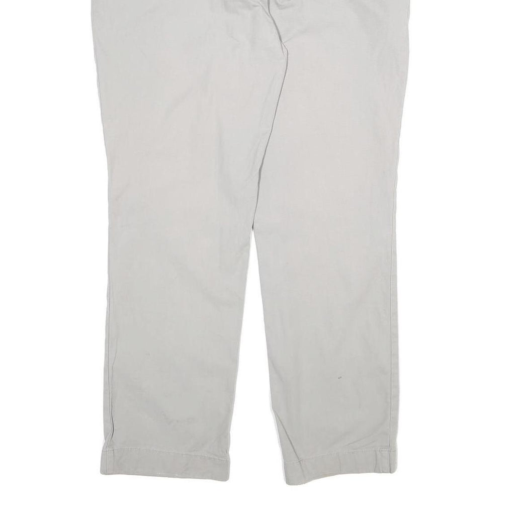 TOMMY HILFIGER Mens Cotton Beige Regular Straight Trousers W38 L30 Casual