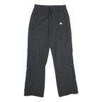 ADIDAS Womens Joggers Black Slim Straight UK 10 W26 L26 Logo Sportswear