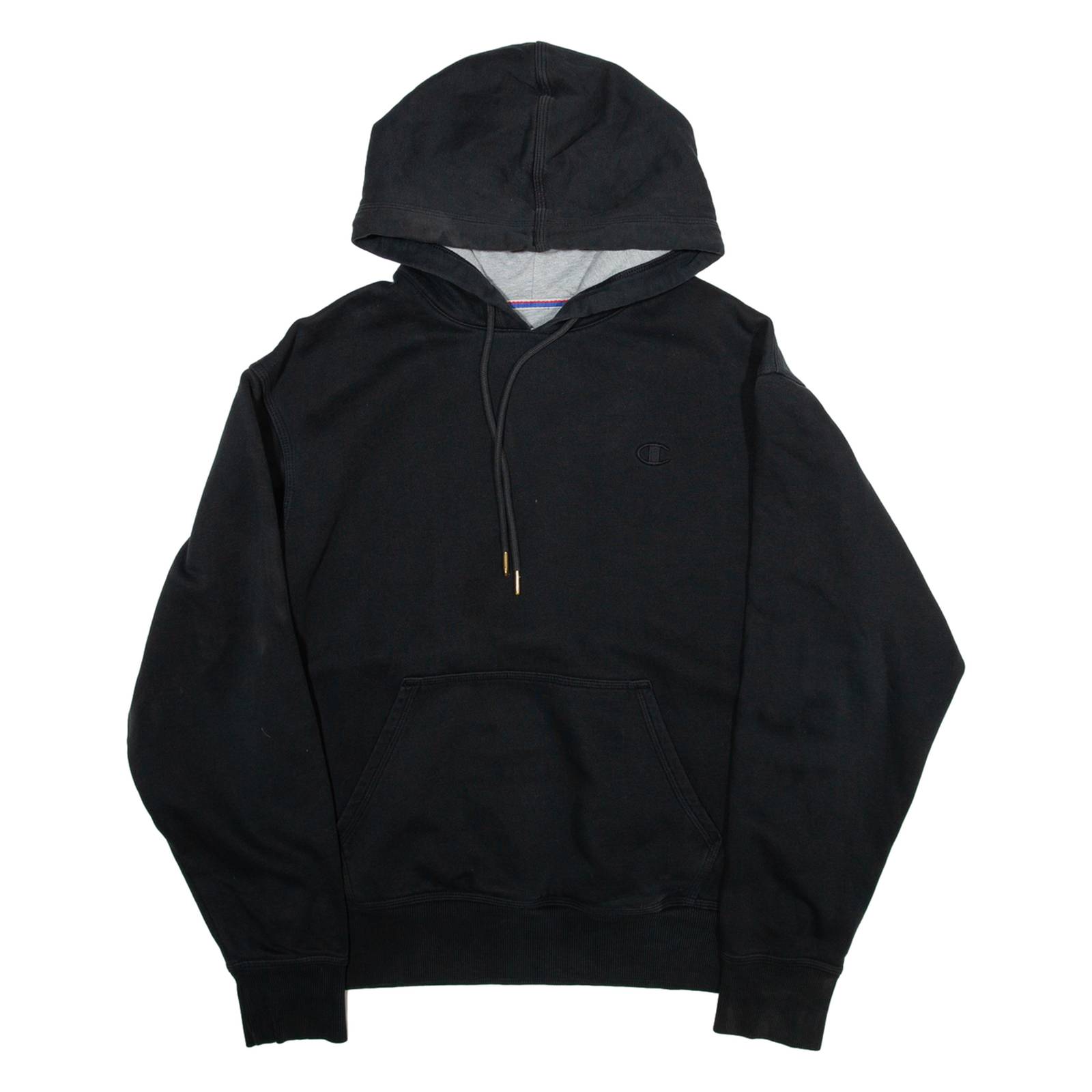 CHAMPION Womens Black Hoodie M