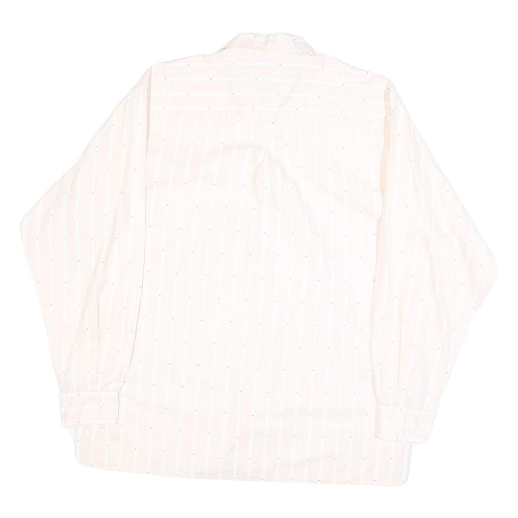 BIG STAR Mens White Shirt M Cotton Blend Casual Button-Up Pocket