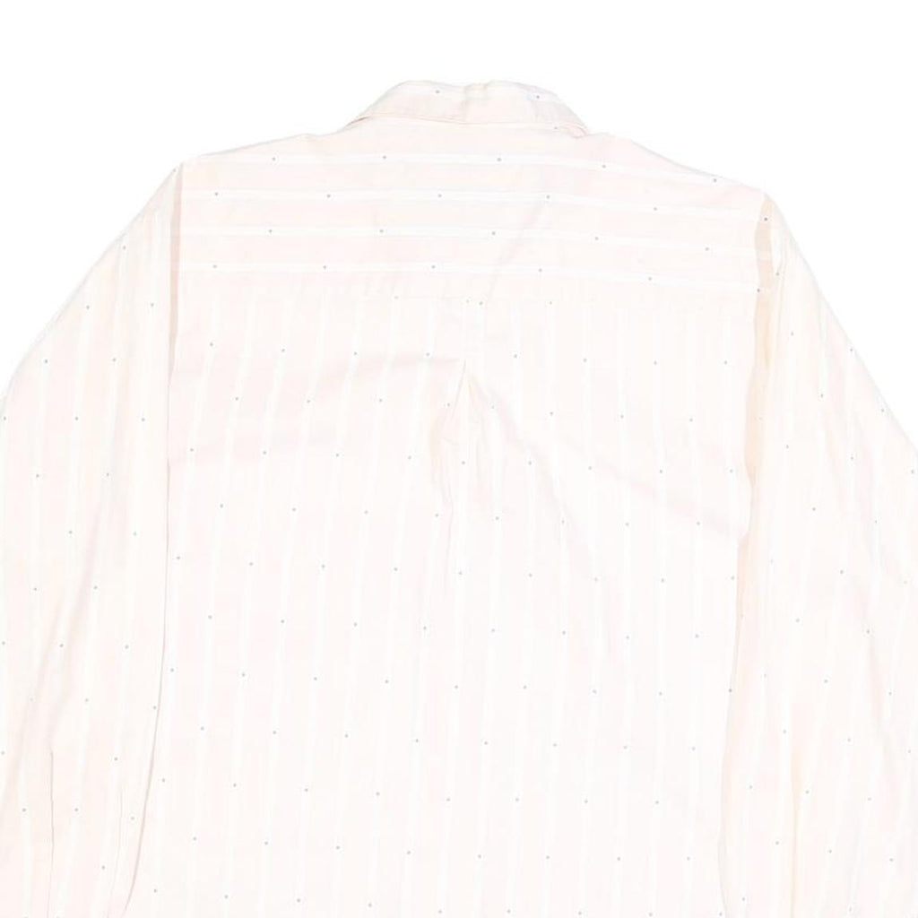 BIG STAR Mens White Shirt M Cotton Blend Casual Button-Up Pocket