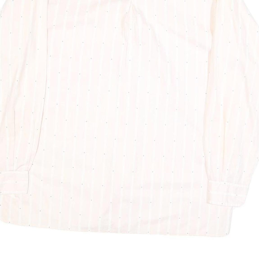 BIG STAR Mens White Shirt M Cotton Blend Casual Button-Up Pocket