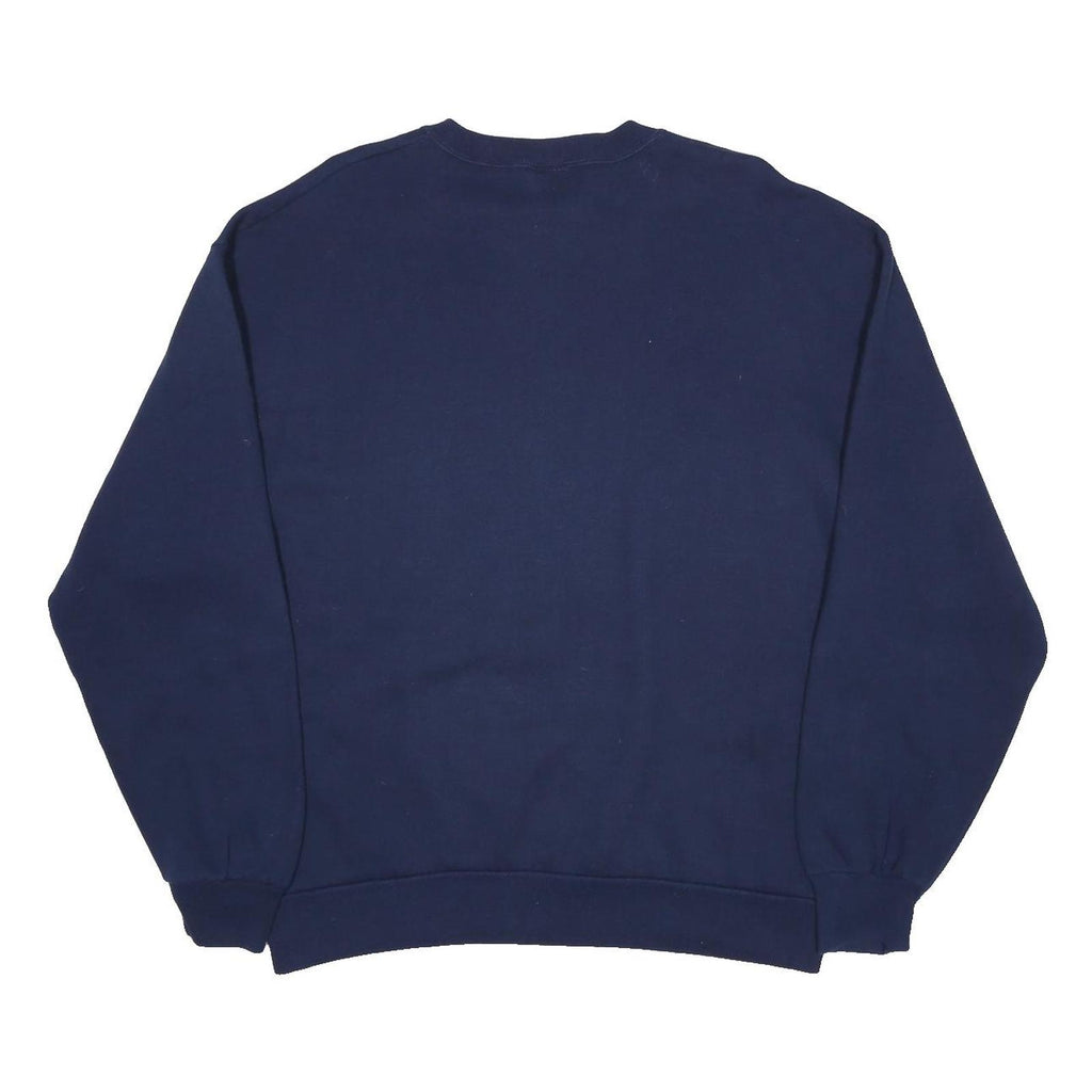 MICKEY UNLIMITED Mens Navy Blue Mickey Mouse Crew Neck L Sweatshirt Cartoon