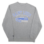 JANSPORT Mens Grey Saint Louis University Cotton Blend Crew Neck M Sweatshirt