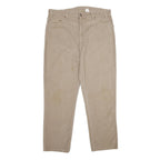 LEVI'S Mens Relaxed Beige Cotton Denim W38 L29 Casual Zip Closure Jeans