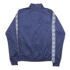 UMBRO Mens Blue & Navy Geometric Track Jacket S Polyester Athletic Sportswear