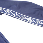 UMBRO Mens Blue & Navy Geometric Track Jacket S Polyester Athletic Sportswear