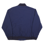 PRINCE Mens Navy Blue Red & Grey Colourblock Zip Jacket XL Nylon Casual