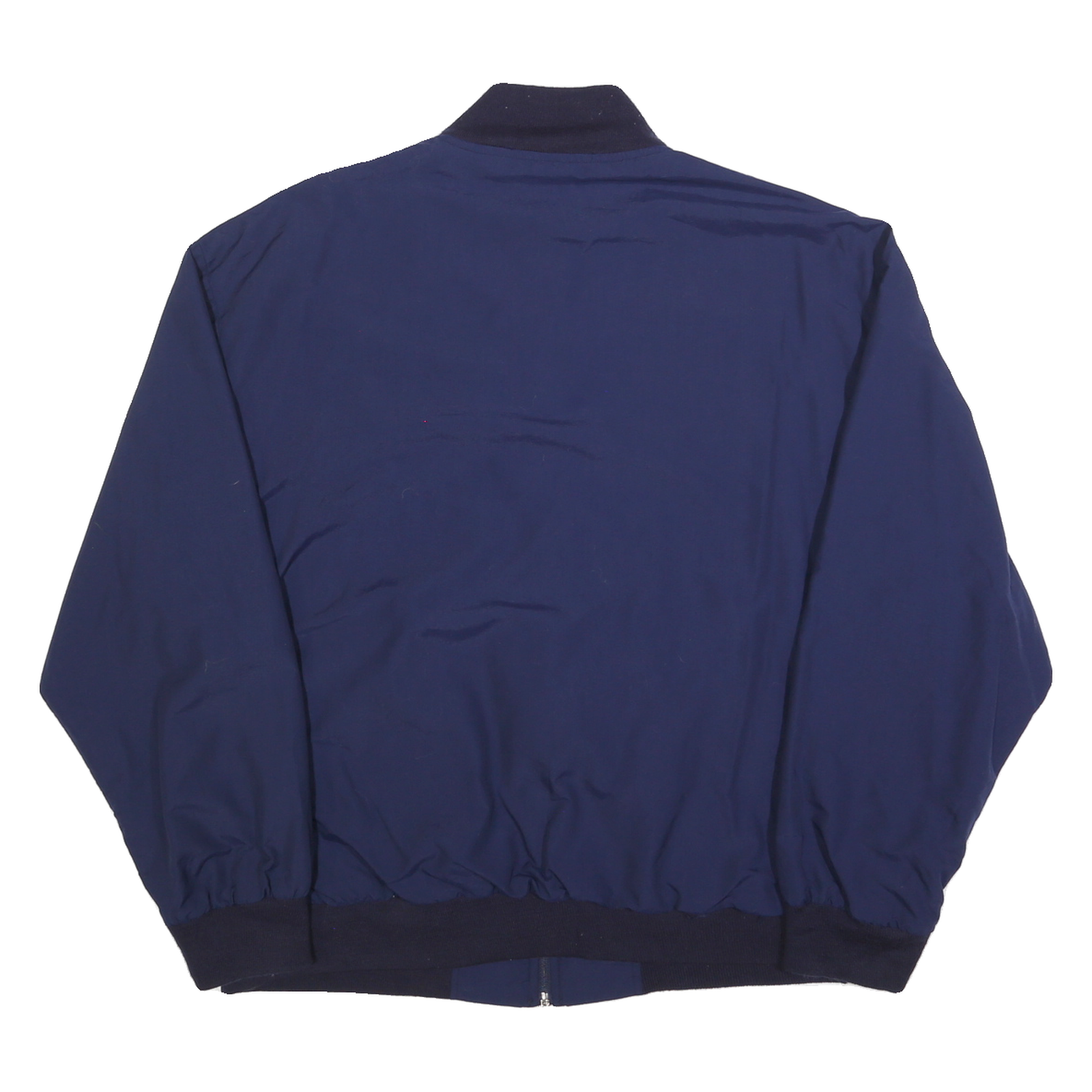 PRINCE Mens Navy Blue Red & Grey Colourblock Zip Jacket XL Nylon Casual