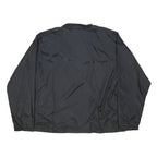 ADIDAS Mens Black Track Jacket XL Polyester Plain A's Logo Zip