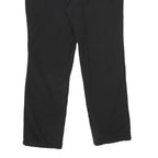 TREVOLUTION Lined Mens Black Polyester Blend Regular Straight Trousers W34 L32