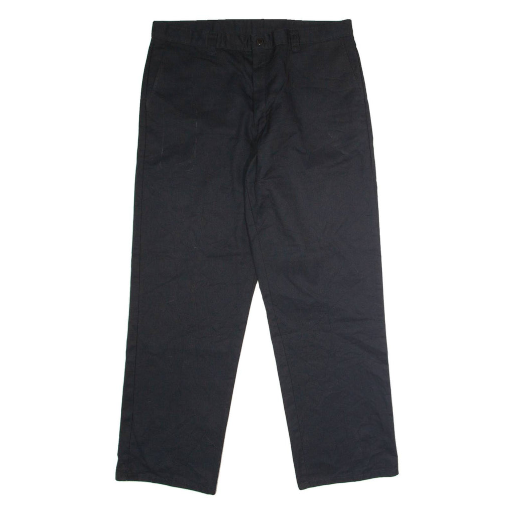 DICKIES Workwear Mens Trousers Black Regular Straight W38 L32