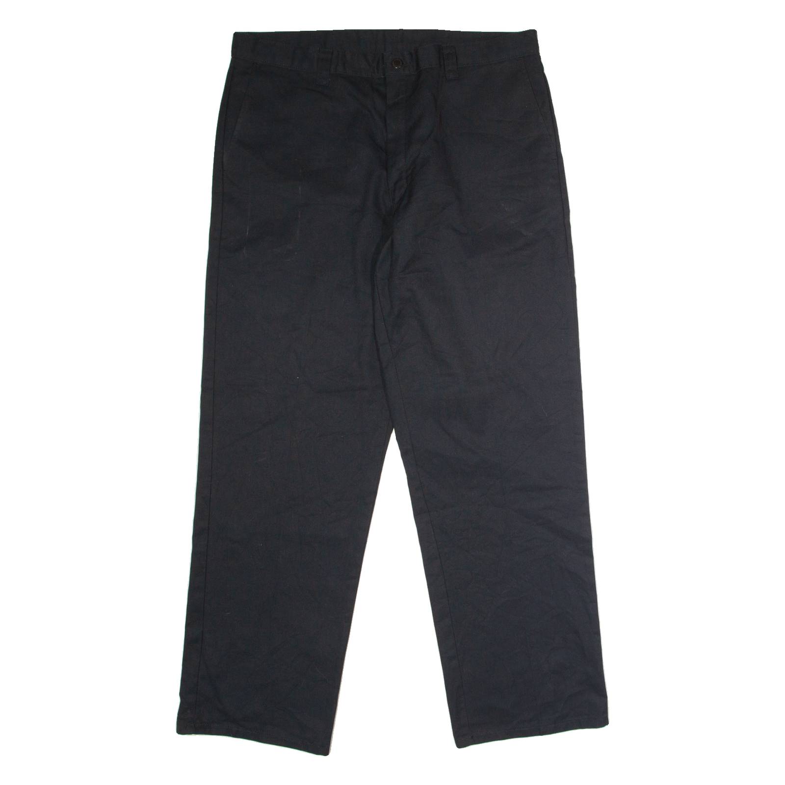 DICKIES Workwear Mens Trousers Black Regular Straight W38 L32