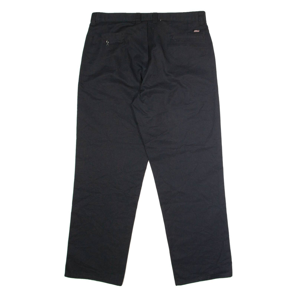 DICKIES Workwear Mens Trousers Black Regular Straight W38 L32
