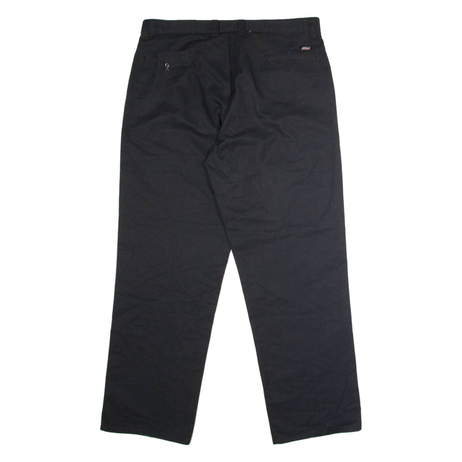 DICKIES Workwear Mens Trousers Black Regular Straight W38 L32