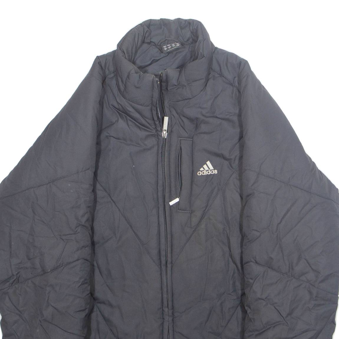 ADIDAS Womens Puffer Coat Grey Nylon S